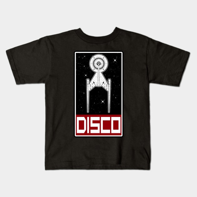 Disco Red Kids T-Shirt by SimonBreeze